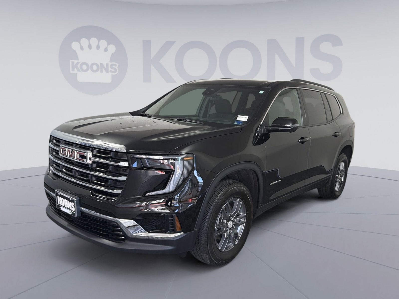 2026 GMC Acadia Elevation in Ebony Twilight Metallic — front three-quarter view