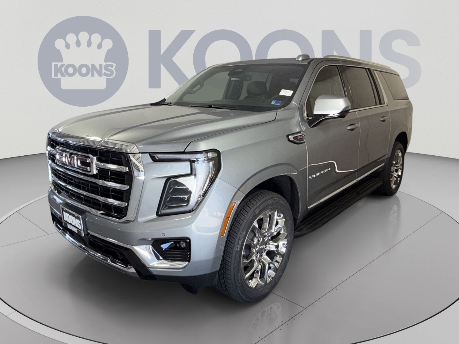 2026 GMC Yukon XL Elevation in Sterling Metallic — front three-quarter view