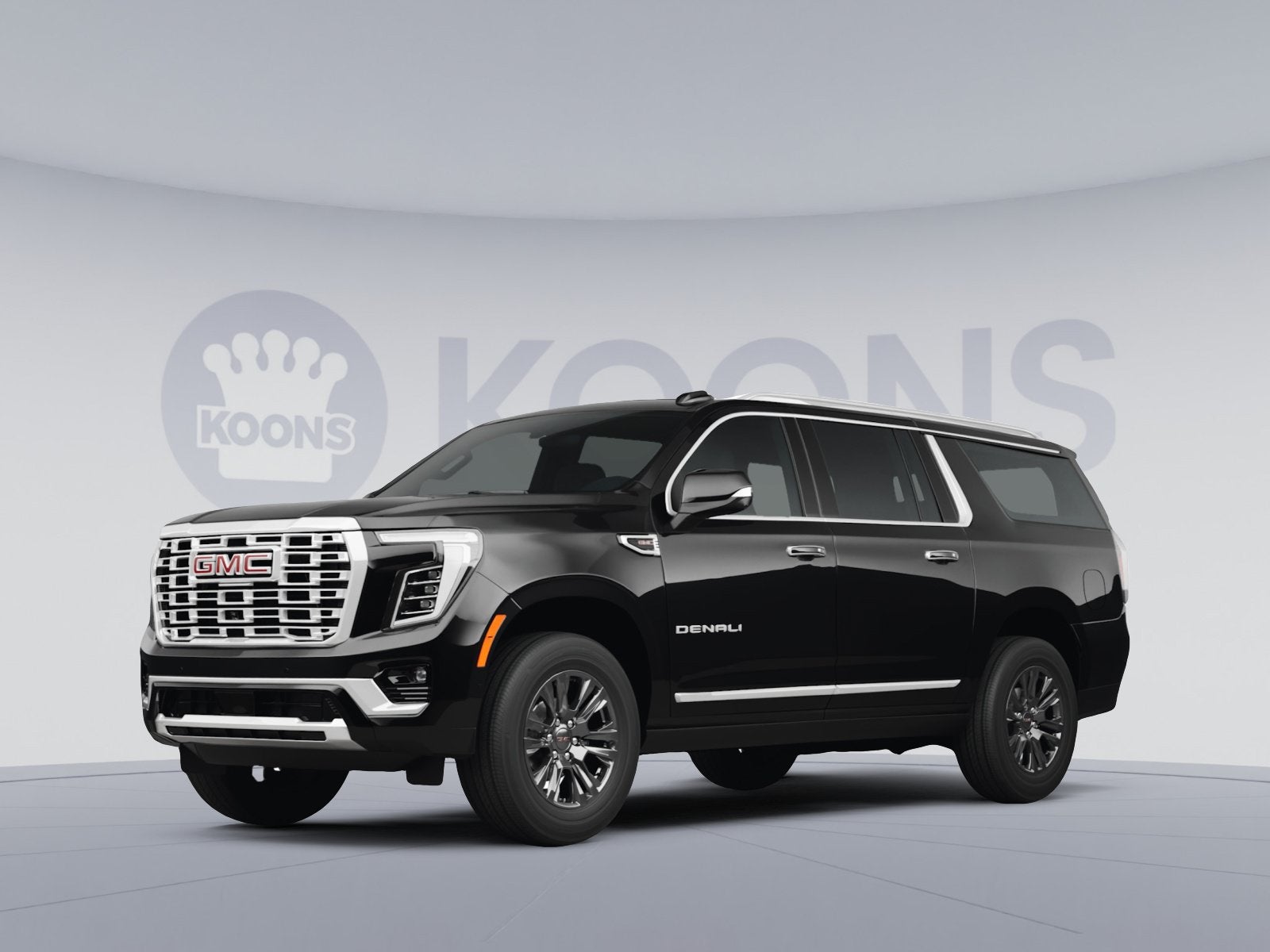 2026 GMC Yukon XL Denali in Onyx Black — front three-quarter view