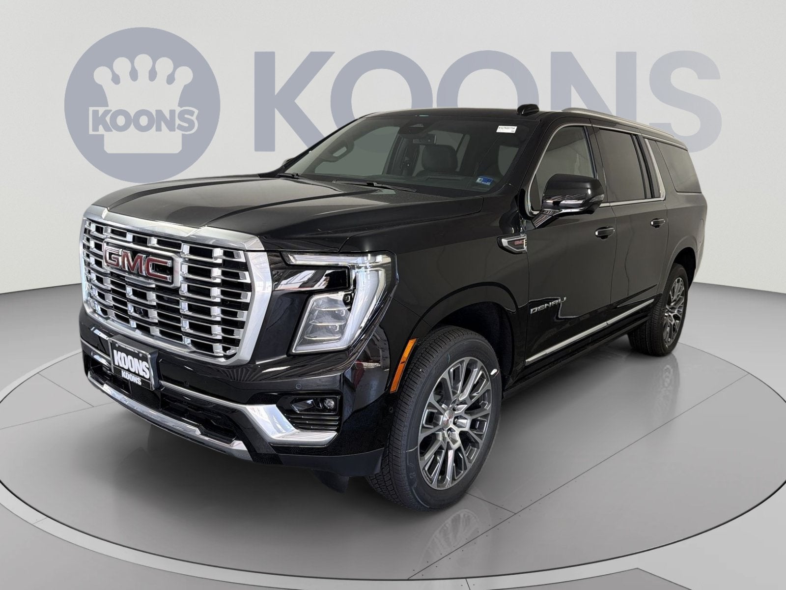 2026 GMC Yukon XL Denali in Onyx Black — front three-quarter view
