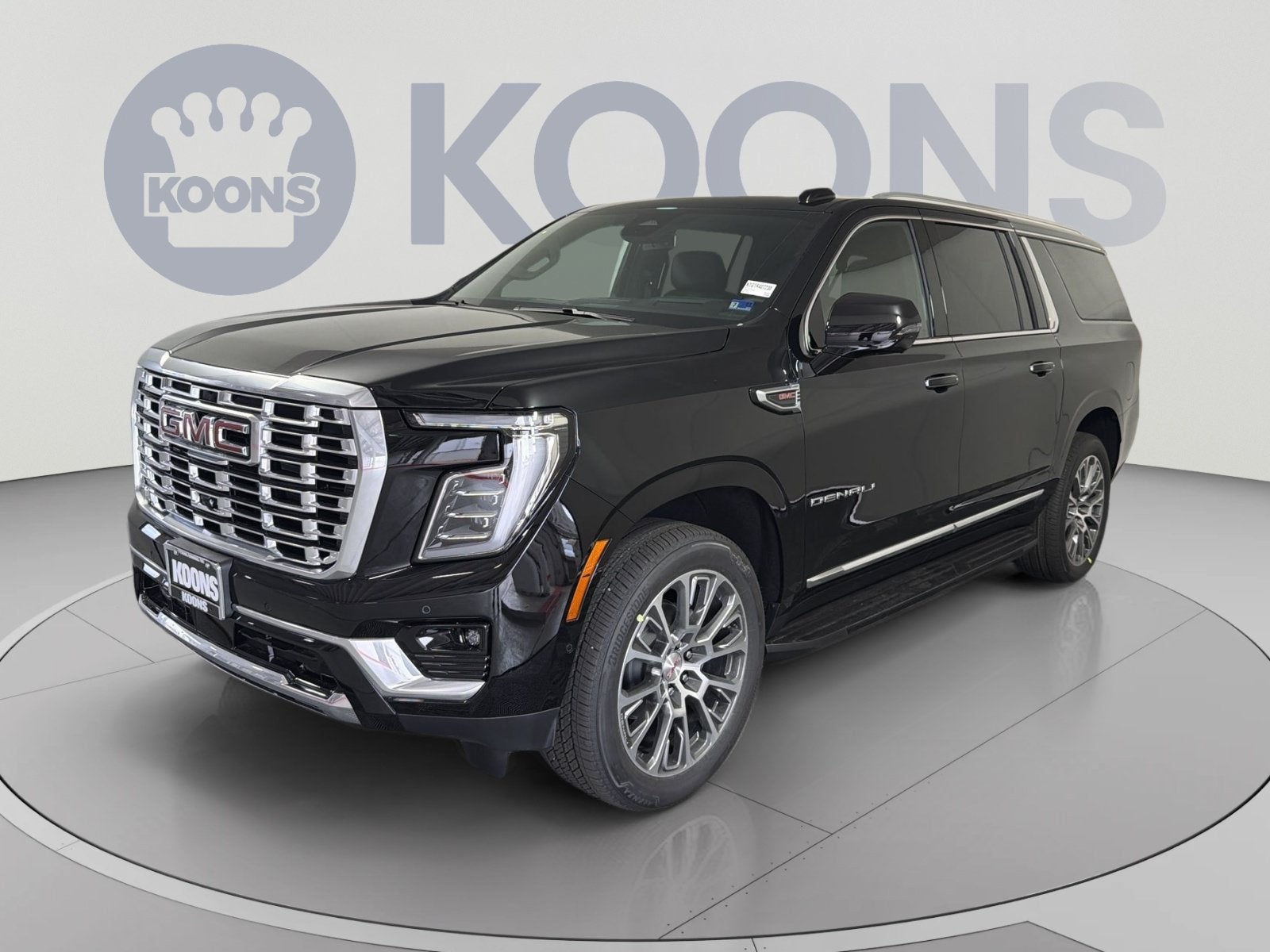 2026 GMC Yukon XL Denali in Onyx Black — front three-quarter view