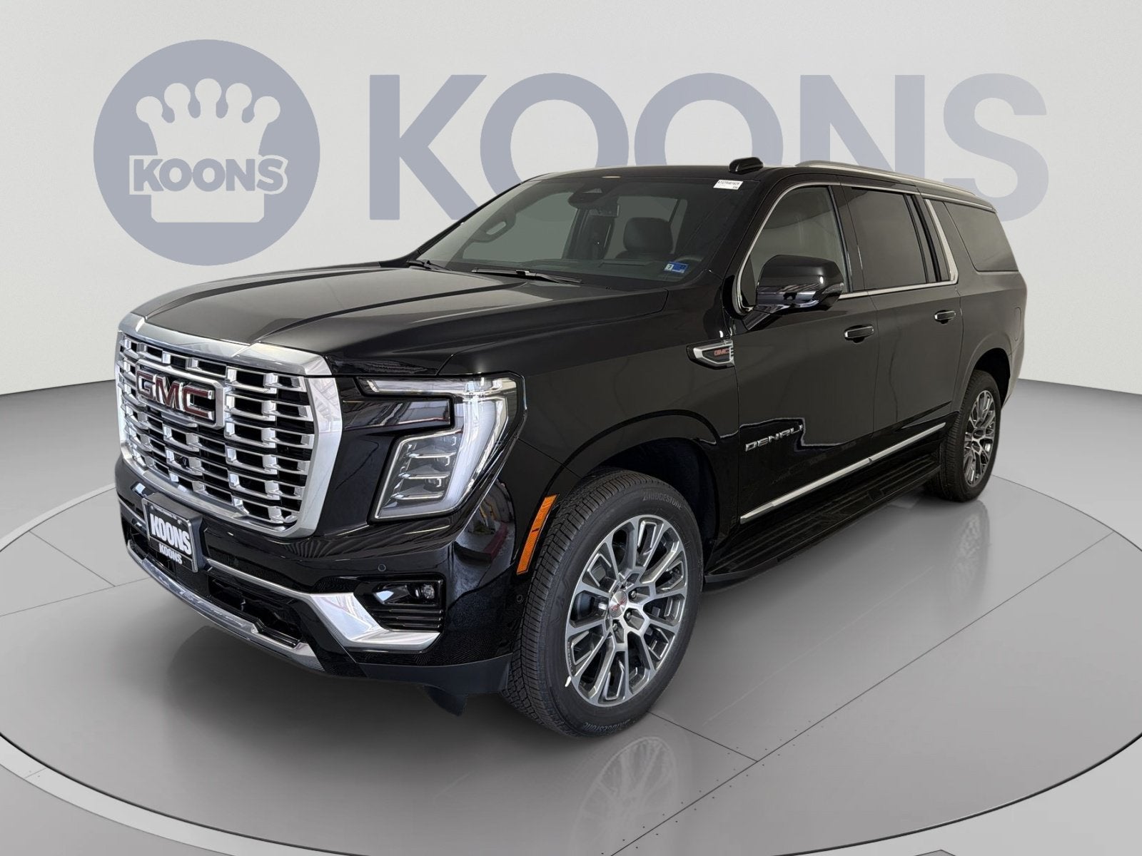 2026 GMC Yukon XL Denali in Onyx Black — front three-quarter view