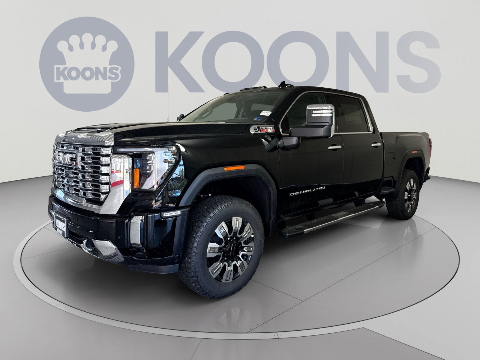2026 GMC Sierra 2500 HD Denali in Onyx Black — front three-quarter view