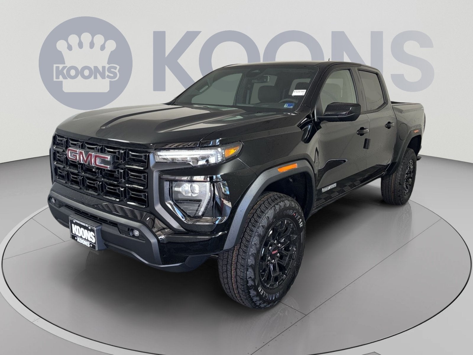 2026 GMC Canyon Elevation in Onyx Black — front three-quarter view