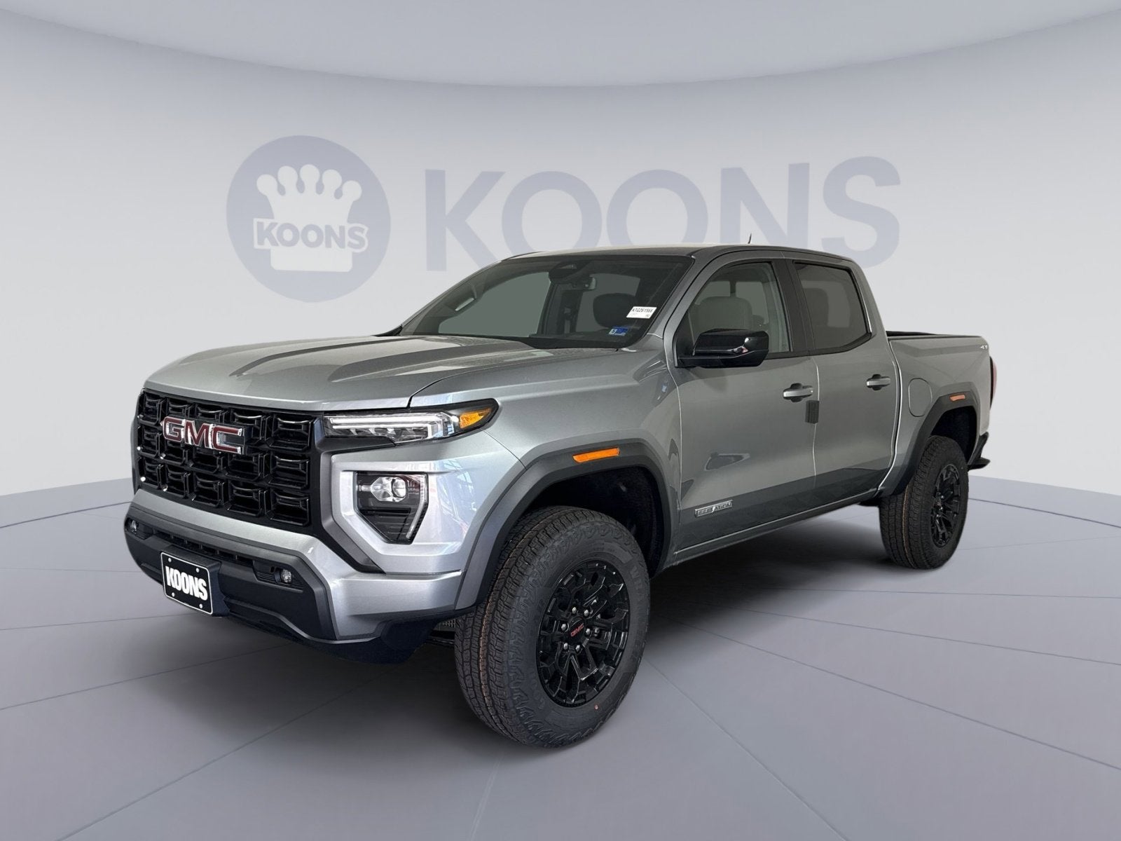2026 GMC Canyon Elevation in Sterling Metallic — front three-quarter view