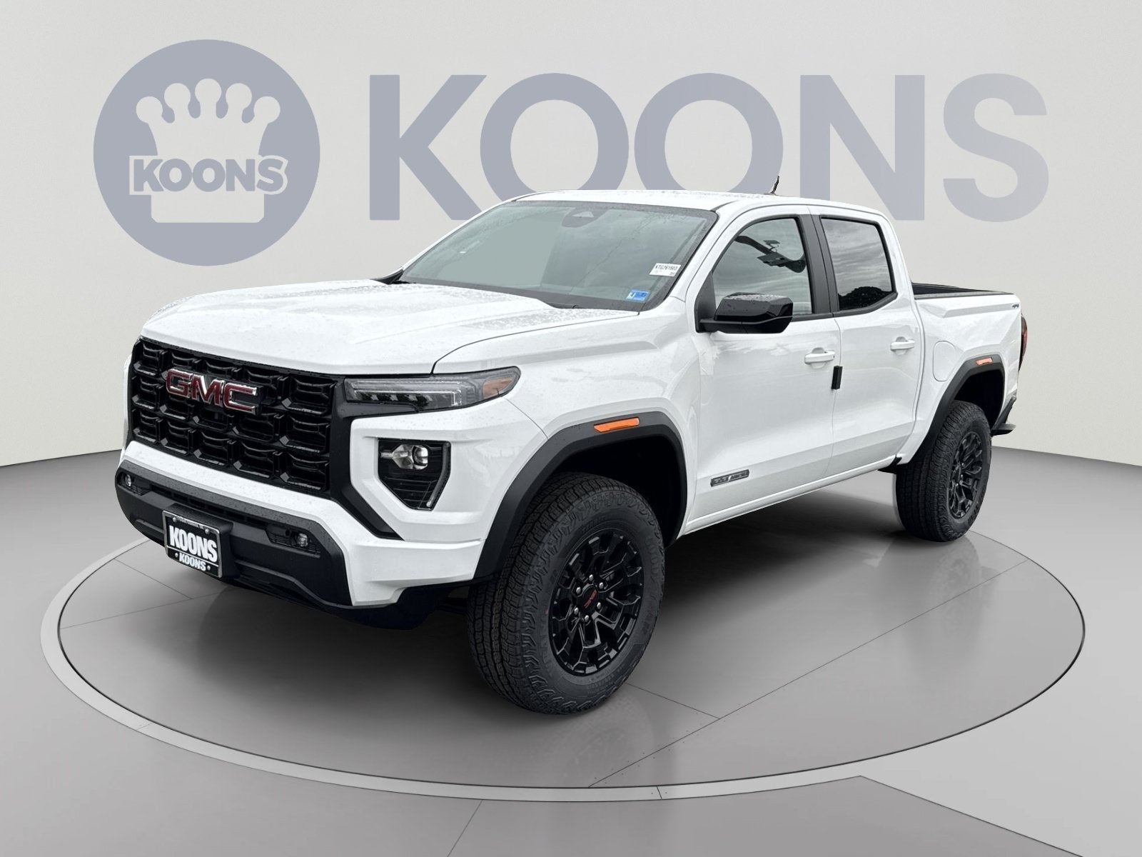 2026 GMC Canyon Elevation in Summit White — front three-quarter view