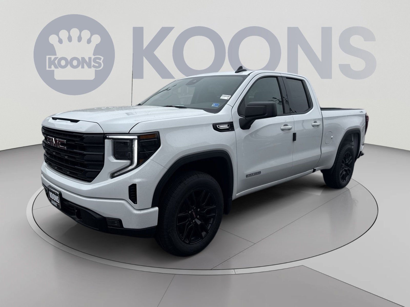 2026 GMC Sierra 1500 Elevation in Summit White — front three-quarter view