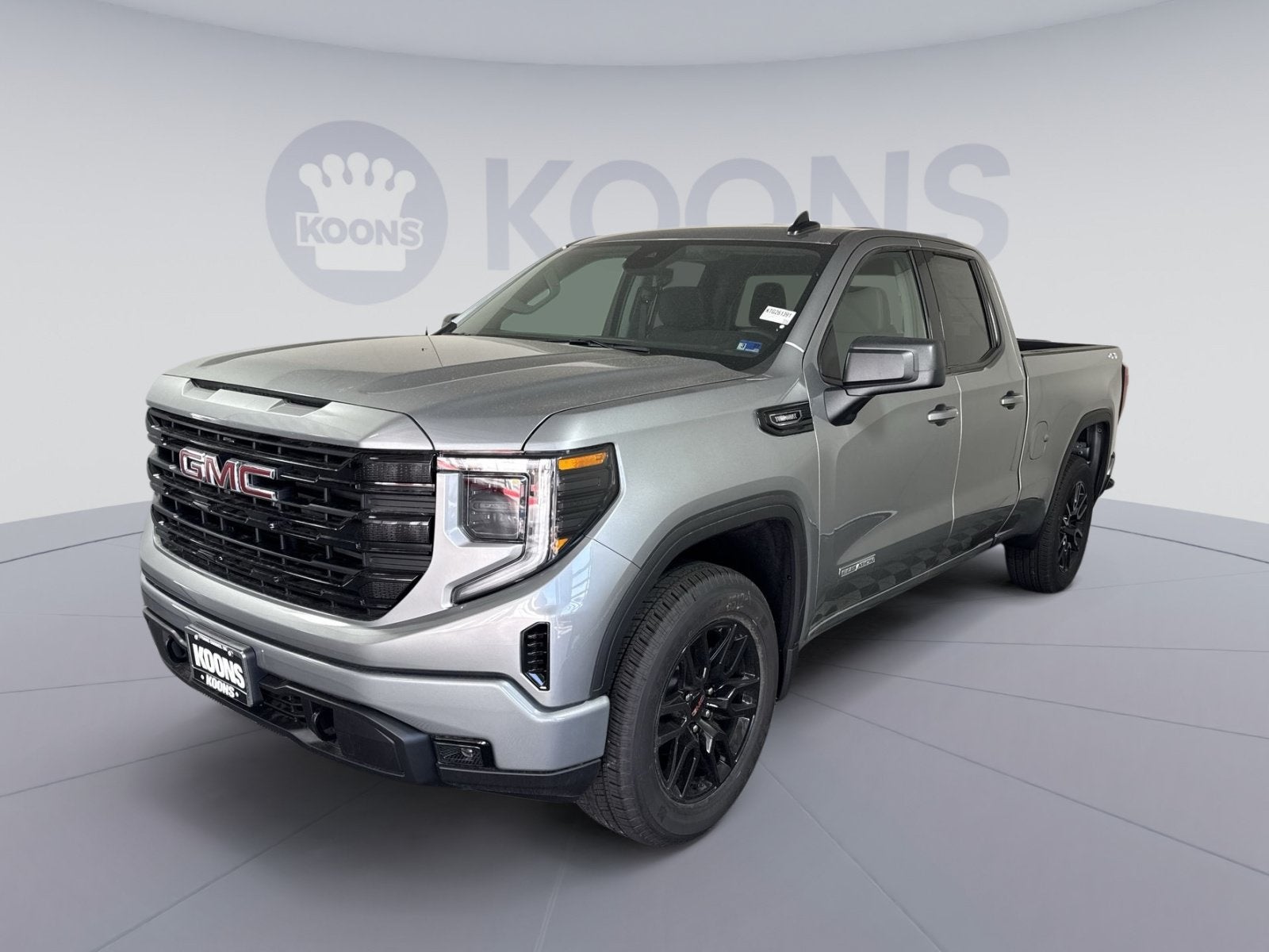 2026 GMC Sierra 1500 Elevation in Sterling Metallic — front three-quarter view