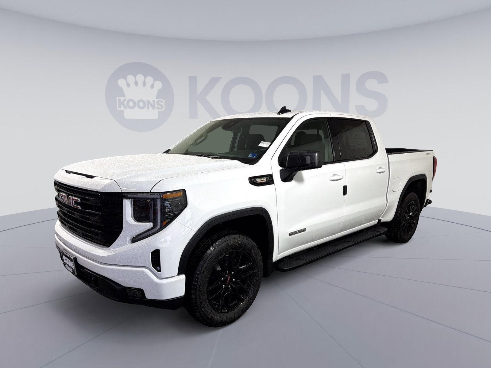 2026 GMC Sierra 1500 Elevation in Summit White — front three-quarter view