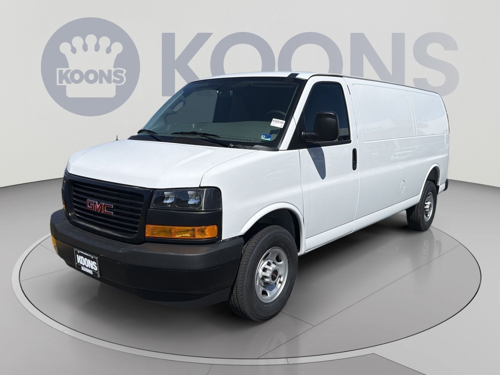 2026 GMC Savana Cargo Work Van in Summit White — front three-quarter view