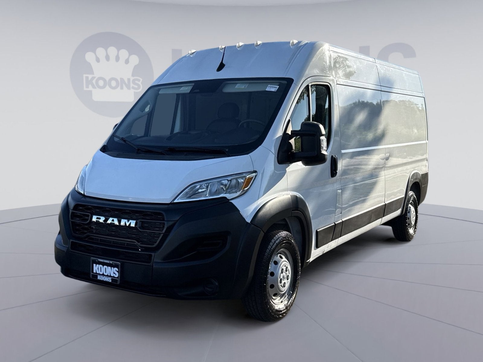 2023 RAM ProMaster Cargo Van 2500 High Roof 159" WB in Bright White Clearcoat — front three-quarter view