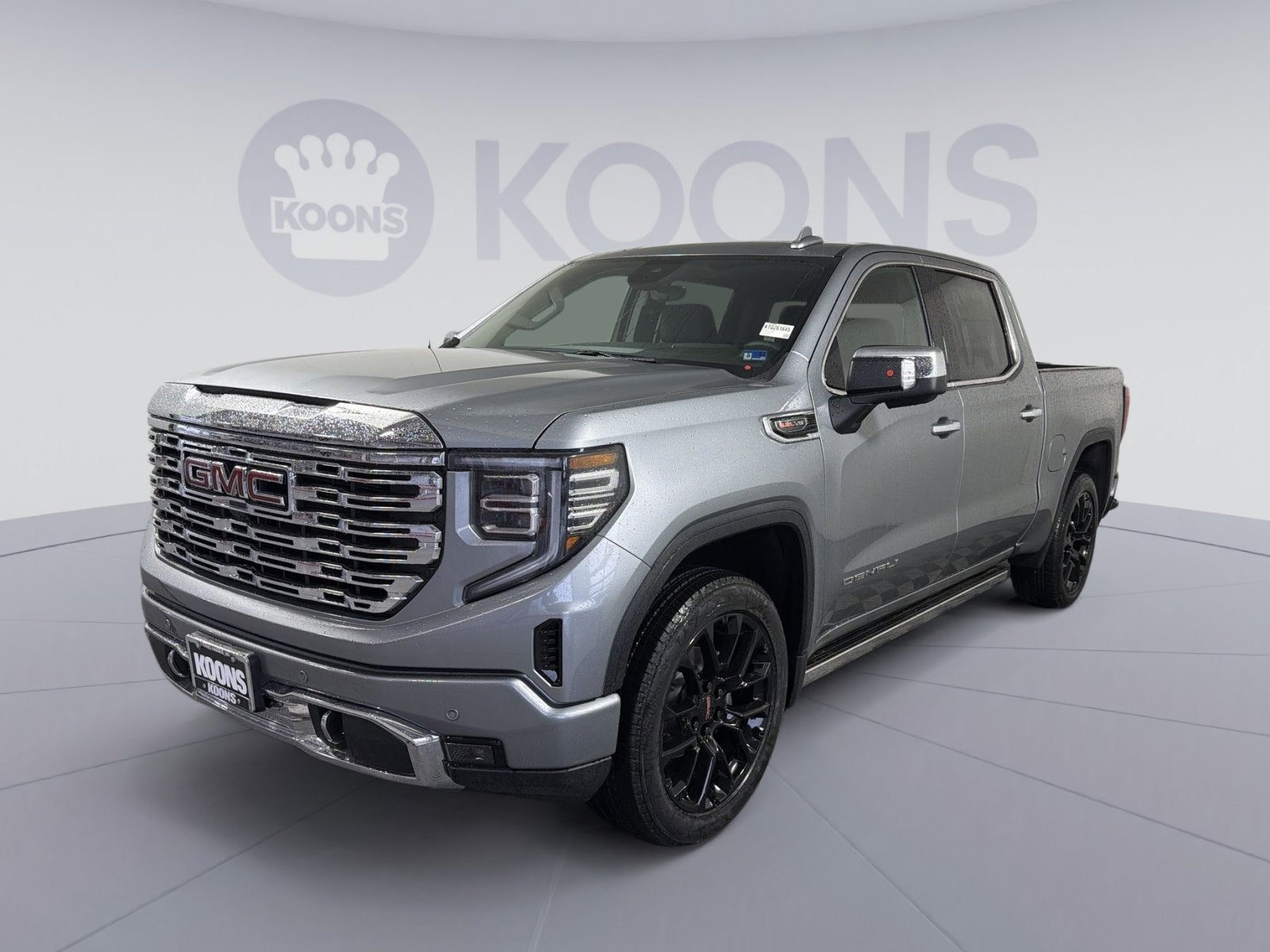 2026 GMC Sierra 1500 Denali in Sterling Metallic — front three-quarter view