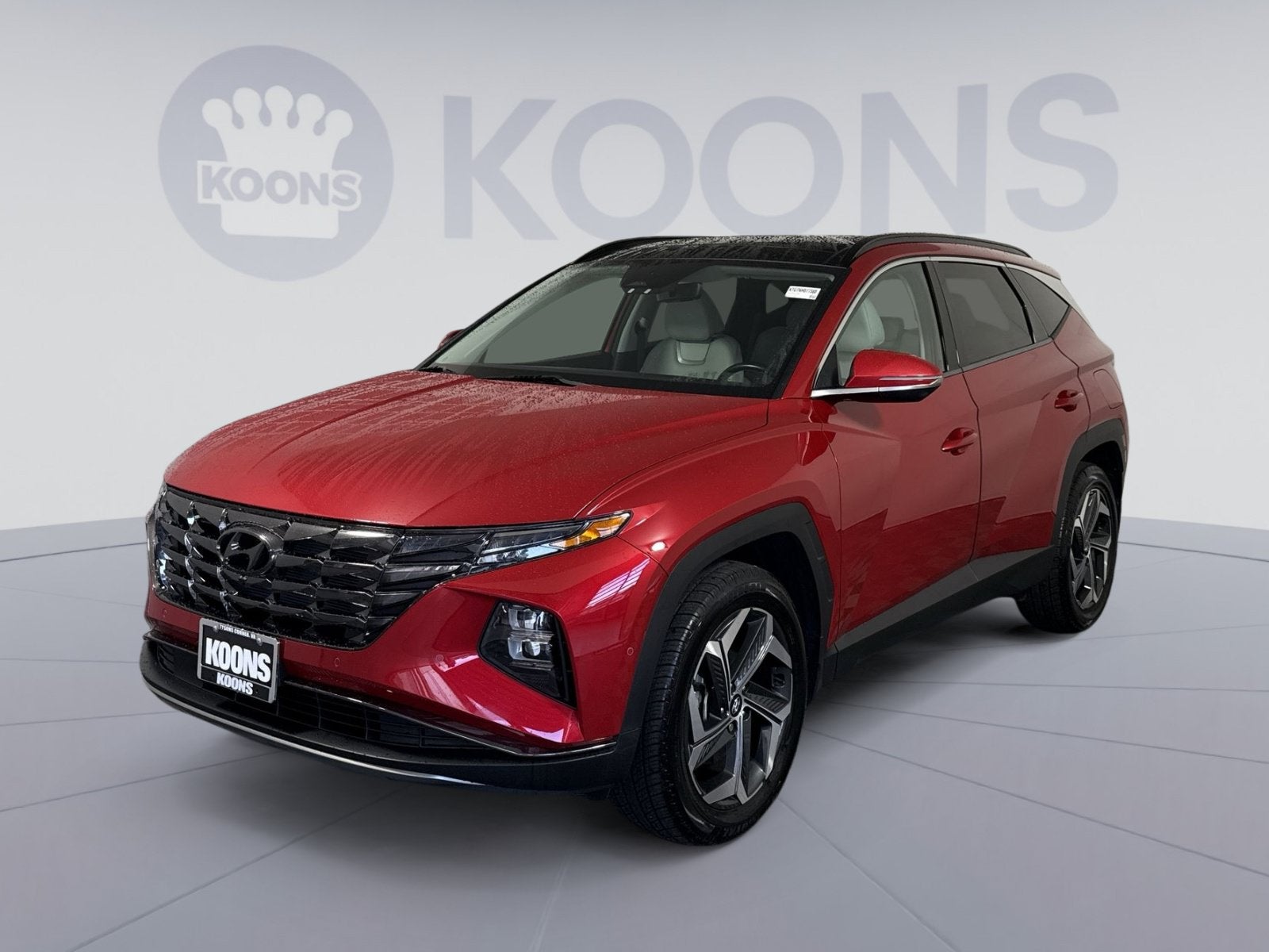 2022 Hyundai Tucson Limited in Calypso Red — front three-quarter view
