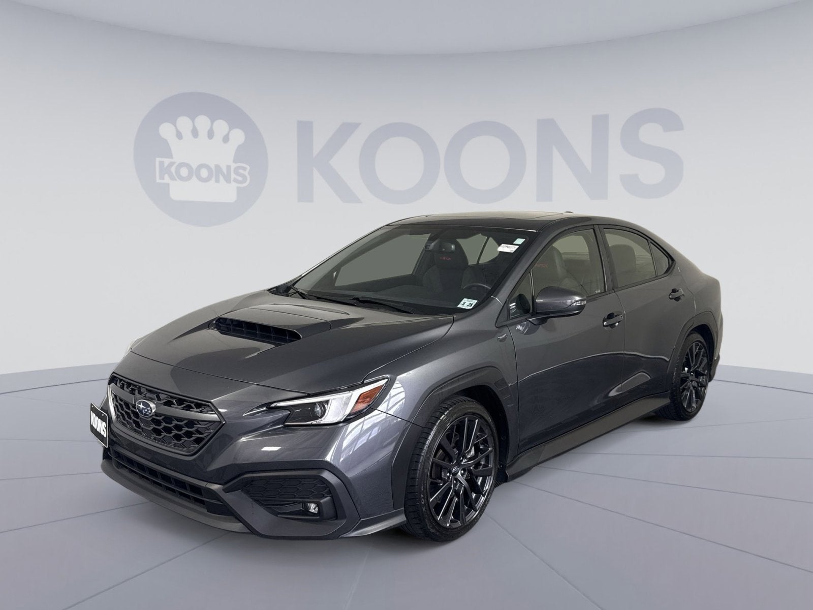2023 Subaru WRX Limited in Magnetite Gray Metallic — front three-quarter view