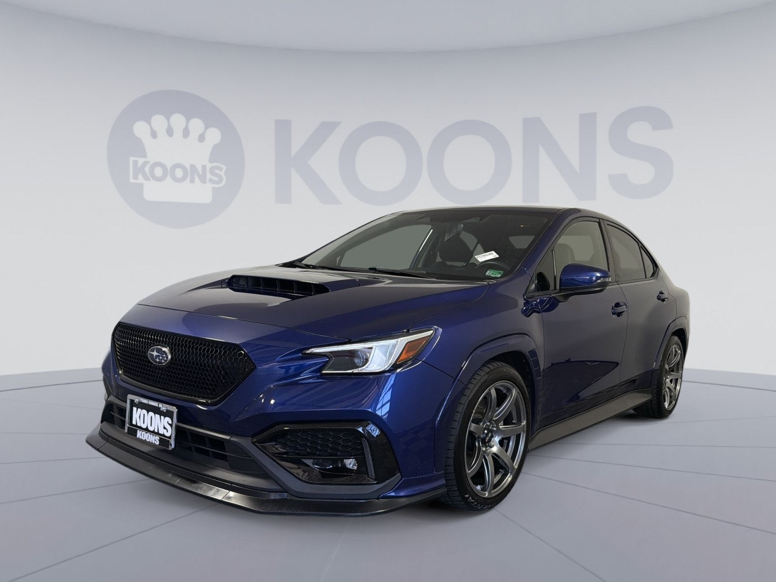 2022 Subaru WRX GT in Sapphire Blue — front three-quarter view